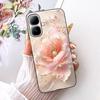 For Infinix Smart 20 4G Case New Fashion Flower Pattern Soft Black Silicone Phone Cover For Infinix Smart 20 Bumper Smart20 Para