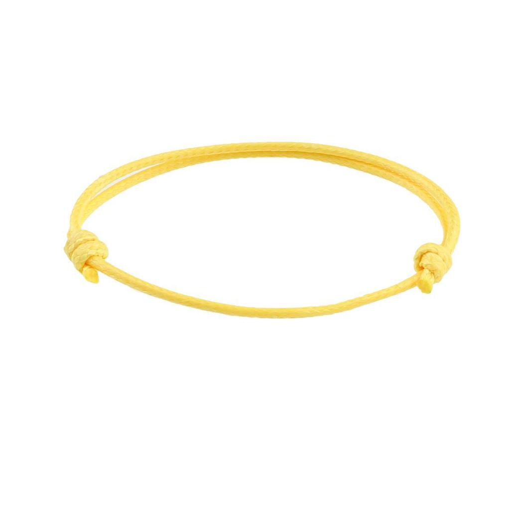 Bracelet ajustable tissé à la main en fil de cire coréen, design coloré de 1,5 mm