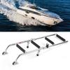 Stainless Steel 4 Step Folding Double Step Ladder Telescopic Boat Ladder Pontoon