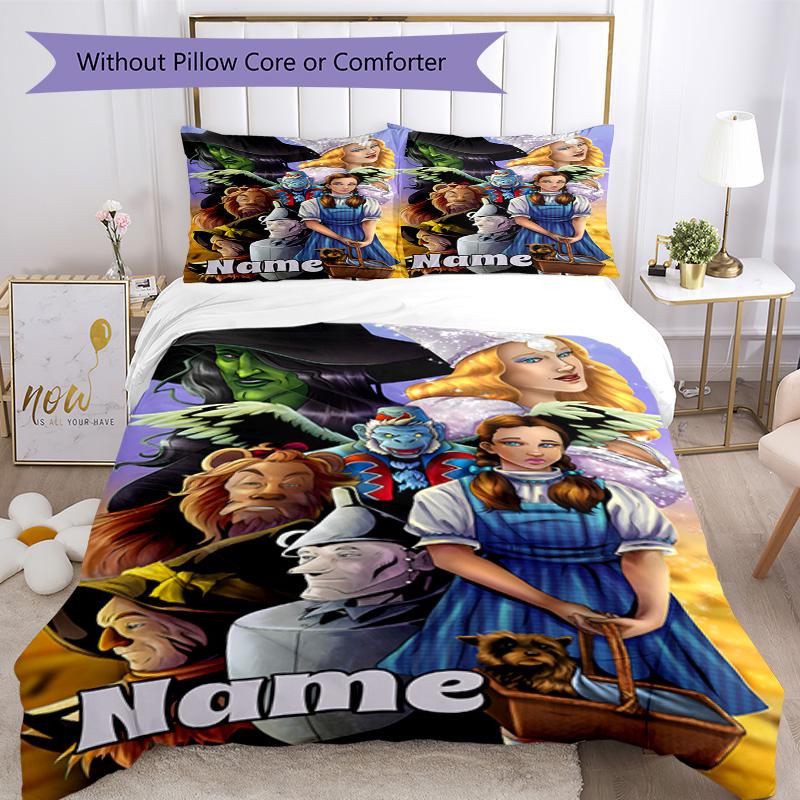 Warner Bros. Works (38) Customize Your Name Bedding Set Breathable Duvet Cover with Pillowcases Home Decoration Birthday Gift