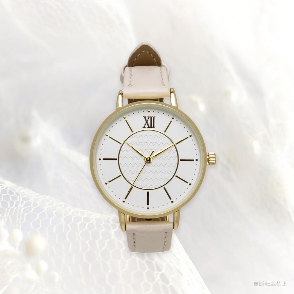 Armbanduhr Analog Lederarmband Leicht Weiß Slan Weiß [Fieldwork] Damen ASS180-1