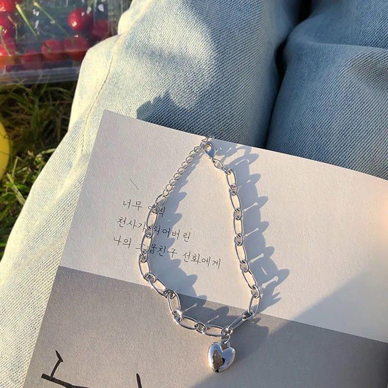 European and American Heart Bracelet Ins Niche Design Simple Elegant Hip Hop Minimalist Punk Retro