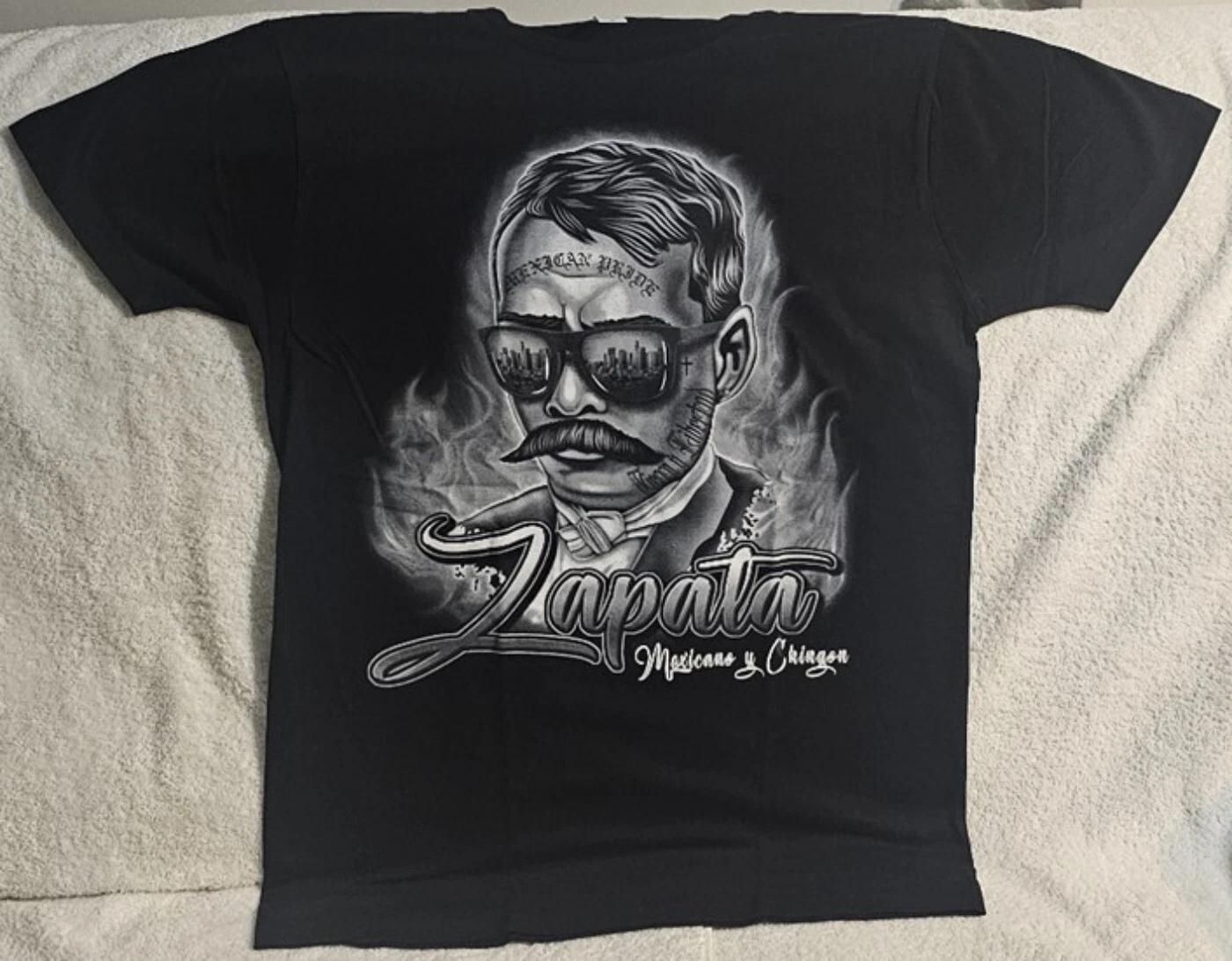 EMILIANO ZAPATA MEXICAN PRIDE MEXICANO Y CHINGON REVOLUTIONARY MEXICO T-shirt S