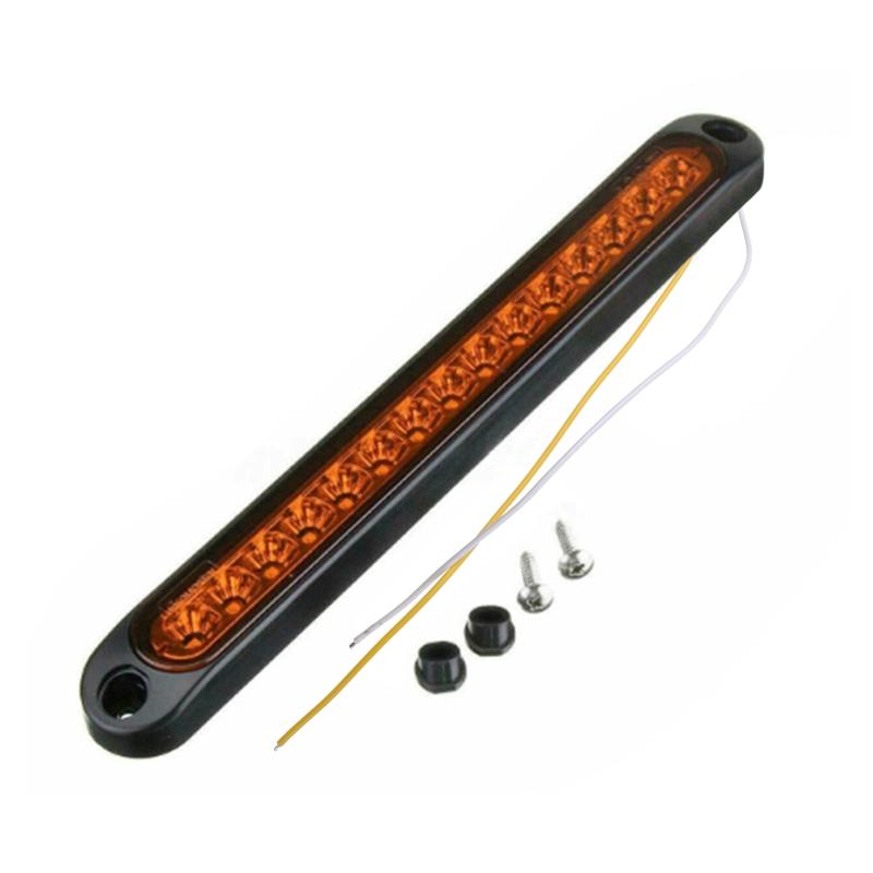 15 LED Brake Light Bar Marker Light Tail Light Bar Rear Signal Lights for Trailer Trucks Boats Lamp Accessories