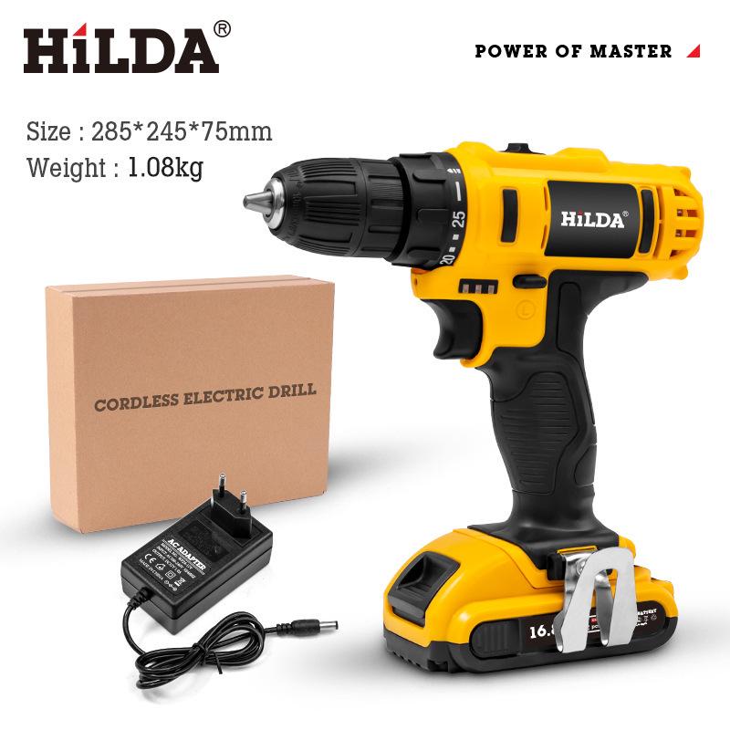 HiLDA Hilda Series Cordless Electric Drill & Screwdriver Set
