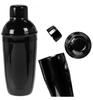 Bartender shaker for drinks and cocktails, black, 22x9 cm