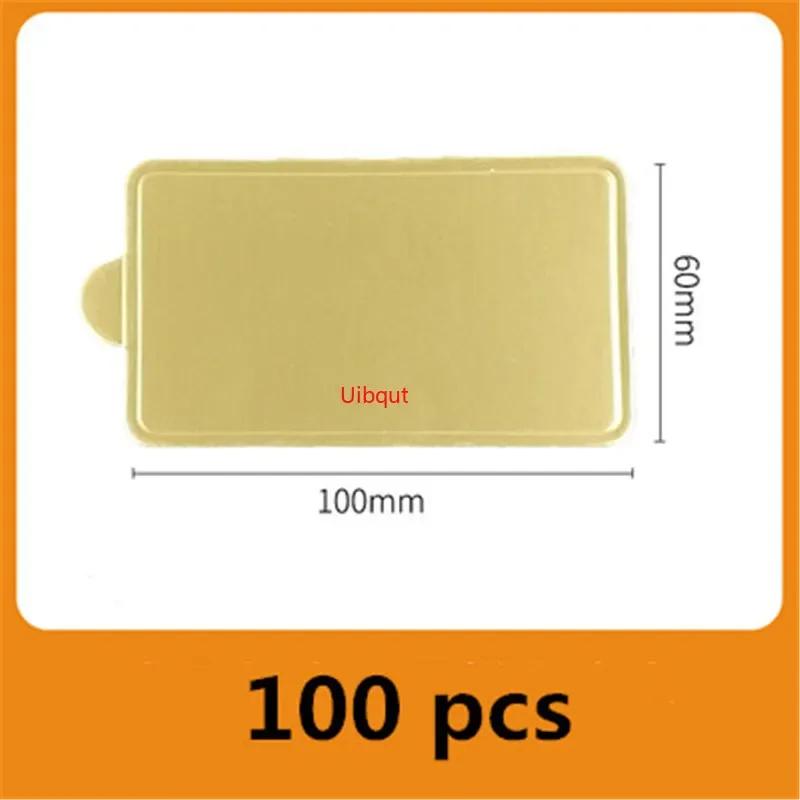 100ks/set Zlatá stříbrná Mousse Mat Spodní Pěna Dort Základní desky Papírová deska Tvar Dezertní tác Vánoční dort Dekorace Pomůcky