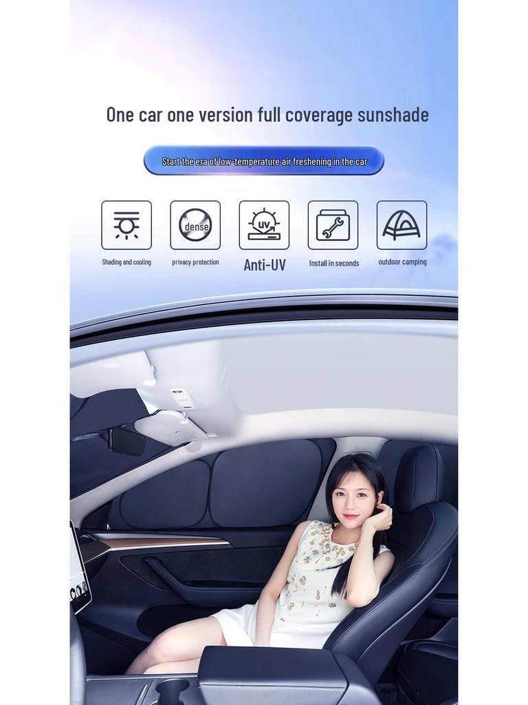 Sunshade for Chery Little Ant QQ Ice Cream Shuxiangjia Arrizo e Wujie PRO