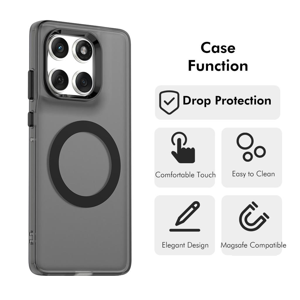 For Motorola Edge 60 Pro 5G ENKAY Hat-Prince Magnetic Case with Hydrogel Film PC TPU Phone Cover