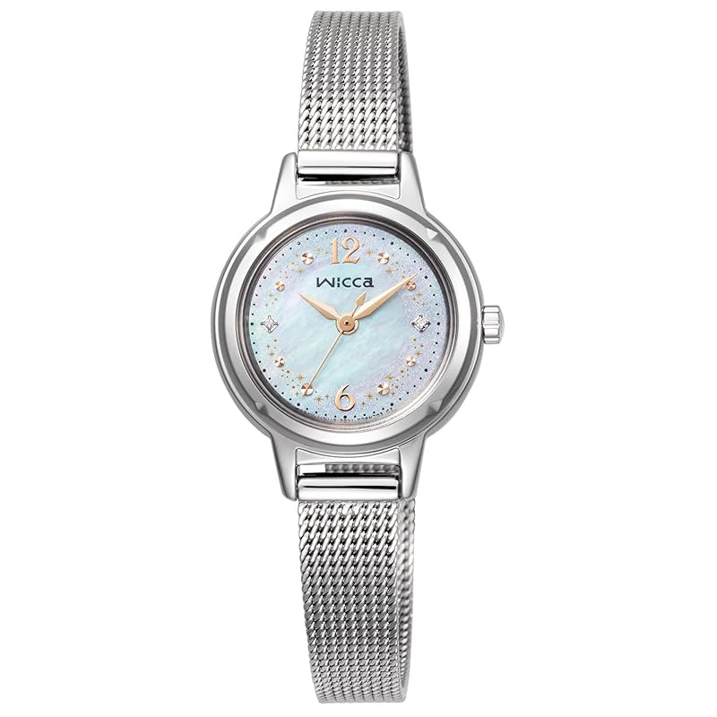 

[Citizen] watch wicca solar tech waterproof Summer limited model white pearl oyster white KP3-619-21 ladies silver