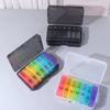 Moisture-proof 7-Day Pill Organizer 14 Grid Portable Pill Dispenser  Vitamins & Supplements