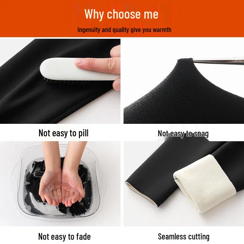 Women's High-Waist Fleece-Lined Leggings: Warm, Slimming, Yoga Pants for Autumn & Winter