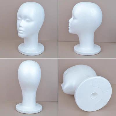 Dámská Polystyrenová pěna Manekýn Hlava pro Paruku Klobouk Lehký Displej brýlí Stojan na malování pro kutily Stojan na šperky