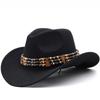 eBay New Woolen Western Denim Top Hat Minority Style Men's and Women's Couple Hat