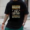 No Thing Compares To The Simple Happiness Of Riding A Motorcycle T-shirt Men's Summer Cotton Ca