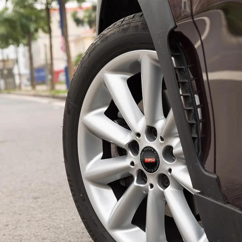 4Pcs 56mm 60mm Car Wheel Center Covers Tire Hub Caps Emblem Stickers For Toyota TRD GR SPORT Avensis Prius Rav4 Auris Yaris Aygo