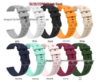 Garmin Venu Silicone Small Check-Pattern Watch Band, Vivomove Sport Textured Strap, 18/20/22mm.