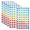 50 buc Autocolante Reflectorizante Etichete Adezive Laser Decalcomanii cu Numere 1-60 Etichete Autocolante Rotunde pentru Marcare Inventar