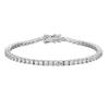 KNOBSPIN 2mm D Color Moissanite Tennis Bracelets for Woman Man Sparkling Diamonds with GRA s925 Sliver Hip Hop Bracelet