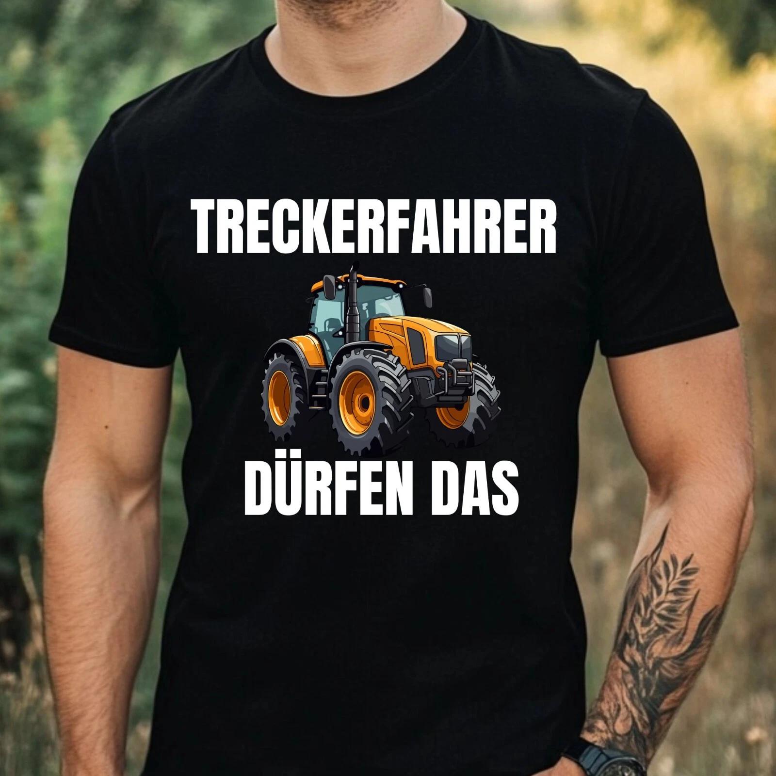 T-Shirt Herren Lustiger Traktor Spruch Motiv Baumwolle Größe XS bis 5XL M