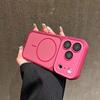 Contrasting color magnetic suction Apple 17PROMAX mobile phone case is suitable for iPhone16 integrated button protective case 11 advanced sense