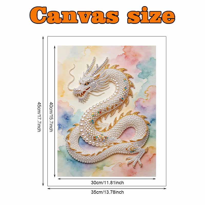 Pearl Art Painting Home Wall Decor Pearl Gemstone Painting Chinese Dragon Crafts Adult/Beginner Gift Creative Home Decor Unframed Art