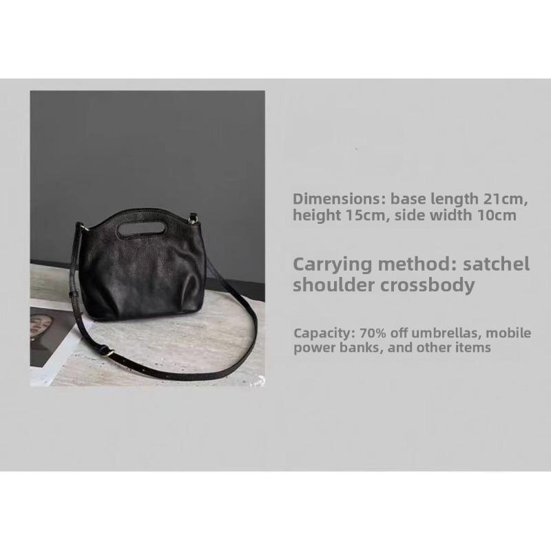Niche Retro Handbag Women's New Commuter Versatile High-texture Soft Leather Large-capacity Messenger Bag