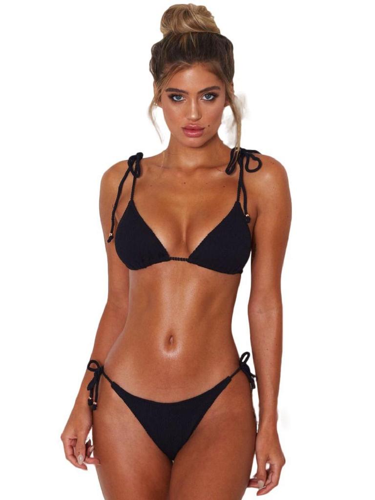 Sexy Tie-Up Three-Piece Bikini Swimwear for Women