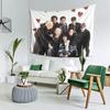 VIKAMA Anime Boy Group Tapestry Stylish Idol Design Perfect For Girly Decor Bedroom Wall Styling and Photo Backdrops
