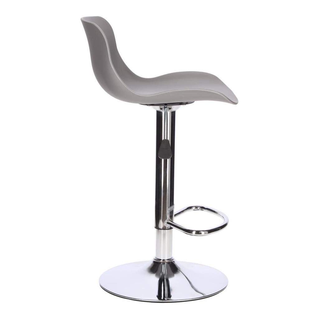 Inge Bar Stool Adjustable 60-81 Cm Gray/Chrome