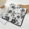 Floral Cotton Linen Print Scarves Scarf Hair Band Square Handkerchief Small Square Scarf  Beach
