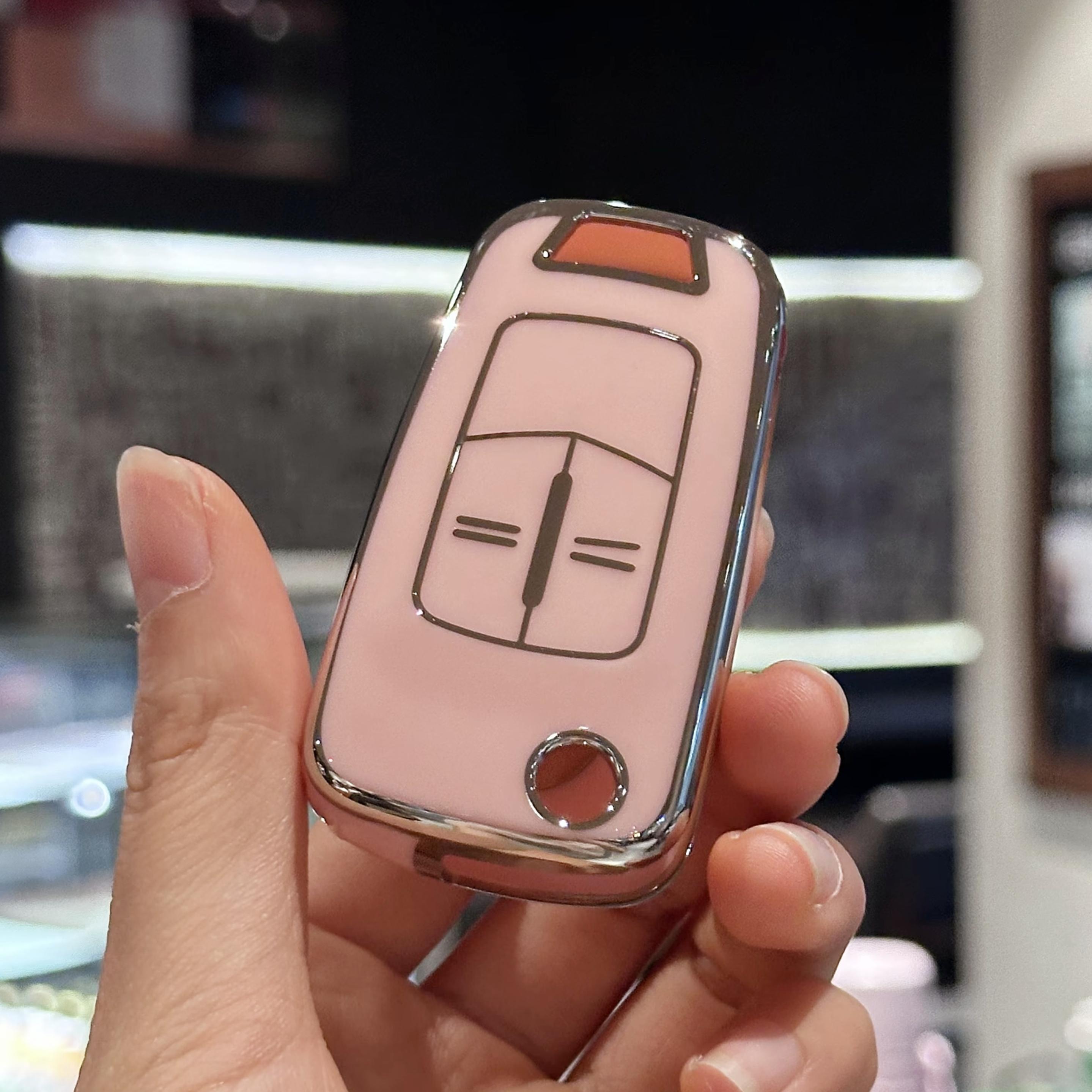 

Чехол-брелок для ключей для Opel Vauxhall Astra J Corsa D Insignia Vectra C Zafira Signum, аксессуары розовый