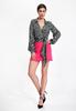 Envelope Mini Skirt - Short Pink Skirt M866 Size