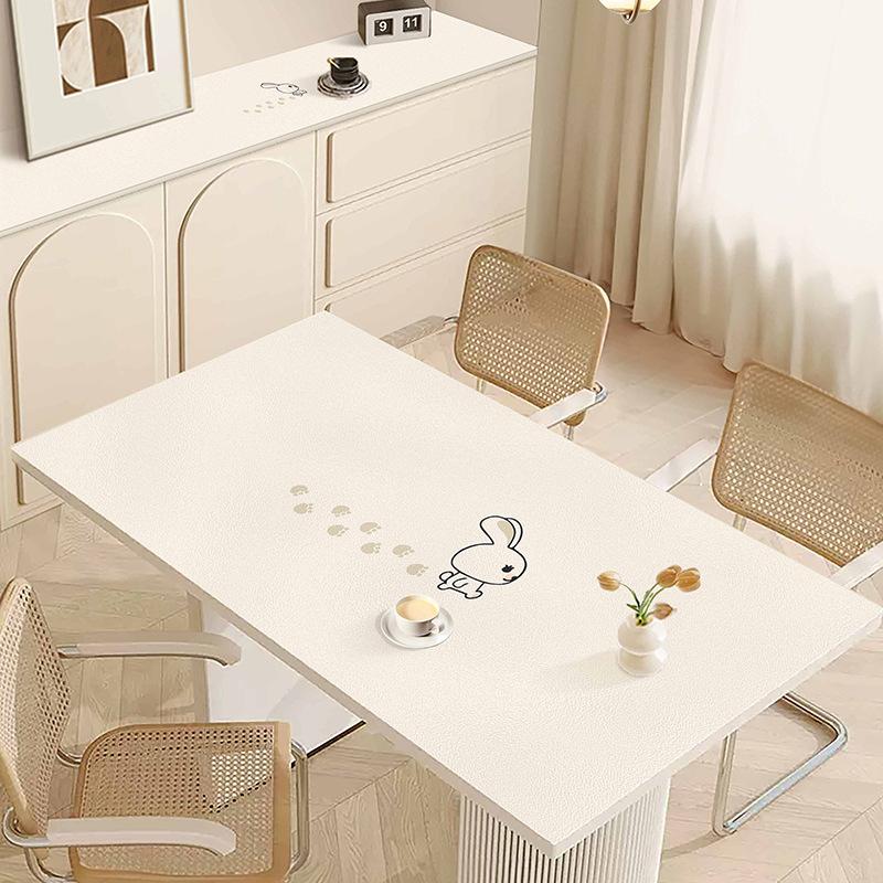 Small Fresh Dining Table Mat, Simple And Light Luxury Table Mat, Coffee Table Mat, Waterproof And Oil-Proof, Leave-In Washable, Erasable And