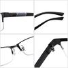 Herren Blaulichtfilter Fernsichtbrille Halbrahmen Business Lesebrille Ultraleicht Fernsichtbrille Schutzbrille