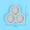 Soft Silicone Cake Non-stick Air Fryer Baking Pan Long-term Use 3 Cavities Muffin Tray, Muffin Cup Cake Mould Kitchen Cooking Accessories