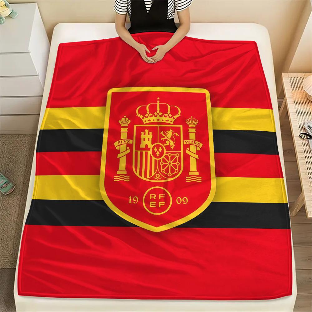 Spain National Football Team2 Flannel Blanket, High quality Comfortable for All Seasons, Home Decor, Warmth and Comfort