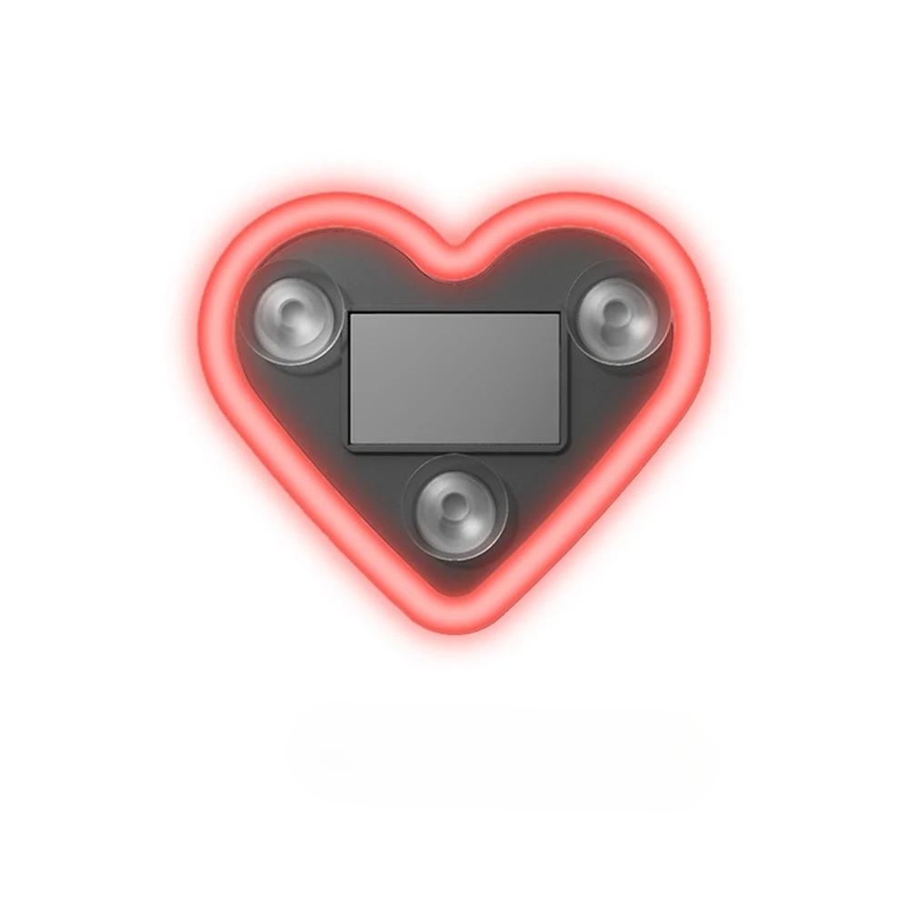 New car solar triangle window heart-shaped light emitting heart-shaped atmosphere light interior wiring free LED atmosphere ligh