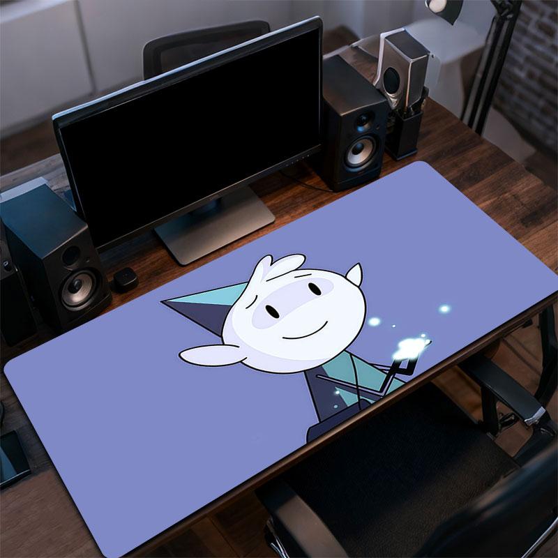 Hilda Cartoon Mouse Pad, Large Gaming Desk Mat, Non-slip XXL Mousepad for Laptop & Tablet, Mini PC Playmat with Stitched Edges
