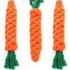 1Pcs Carrot Dog  Rope Pet Dog Toys Safe    Dog Chew Toys Resistant Puppy Molar Cleaning Teeth Cotton Rope