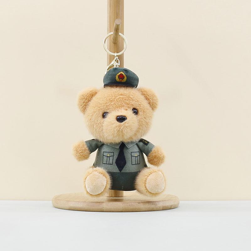 

Восхитительный плюшевый брелок-мишка в стиле полицейского и пожарного для всех возрастов Camouflage Bear