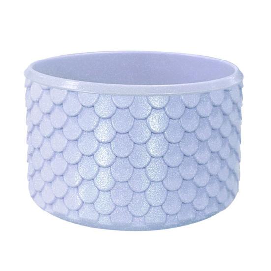 Ice Cup Base Protector Silicone Boot, Fish Scale Pattern Decor, Soft Elastic Water Bottle Tumbler Accessories for Travel Protective Sleeve, Anti-Slip