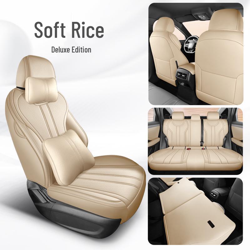 Qin PLUS 25 Smart Driving Seat Cushion & Cover - All-Season Breathable Leather