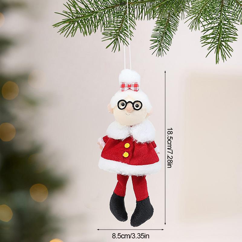 Père Noël Elfes Poupée Ornements à Suspendre Arbre de Noël à Suspendre Pendentifs Elfe Garçon Fille Cadeau de Fête du Nouvel An pour Enfants Décoration de Maison