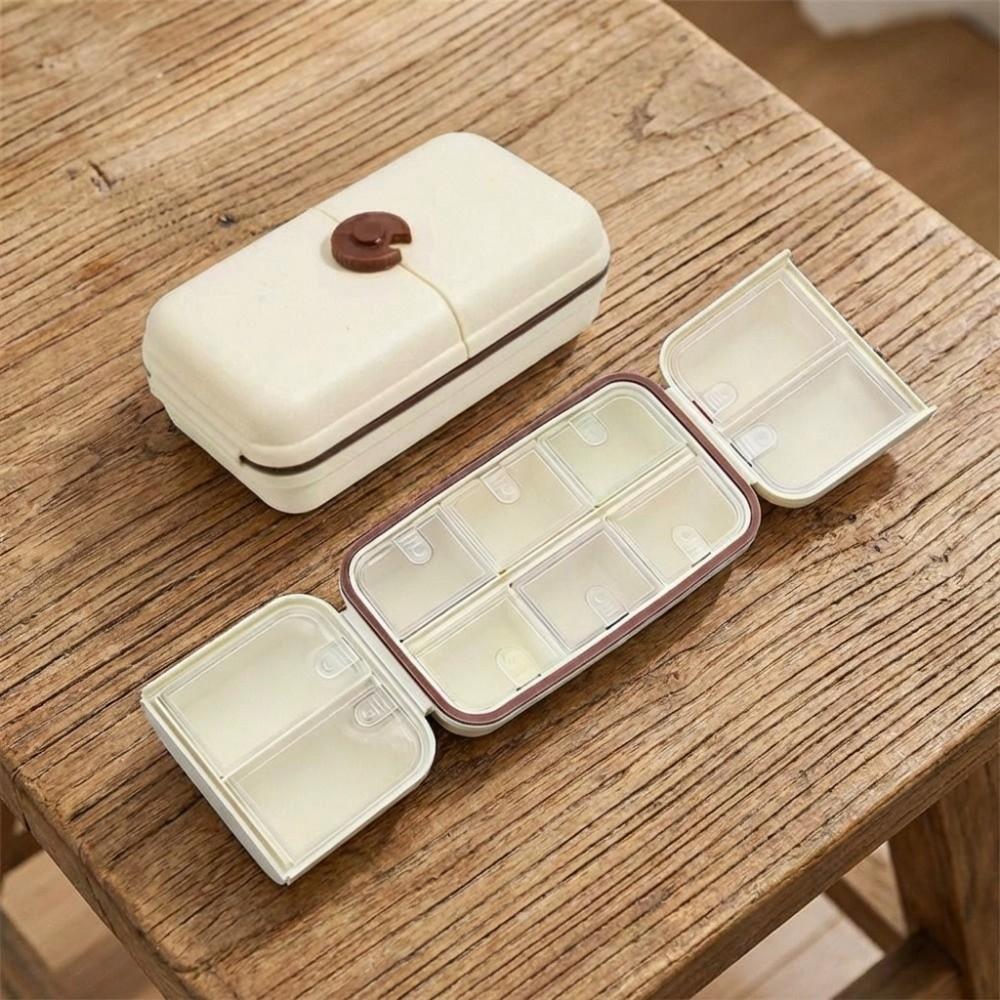 Versiegelte wöchentliche Pillendose Kunststoff-Pillenspender Schmuckaufbewahrungsbox Pillenaufbewahrungsbox Zuhause