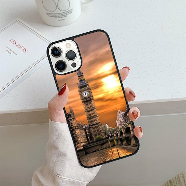 London Eye Eiffel Tower Big Ben Phone Case For iPhone 17 Air 14 15 16 13 12 Cover For Apple Pro Max 6S Plus