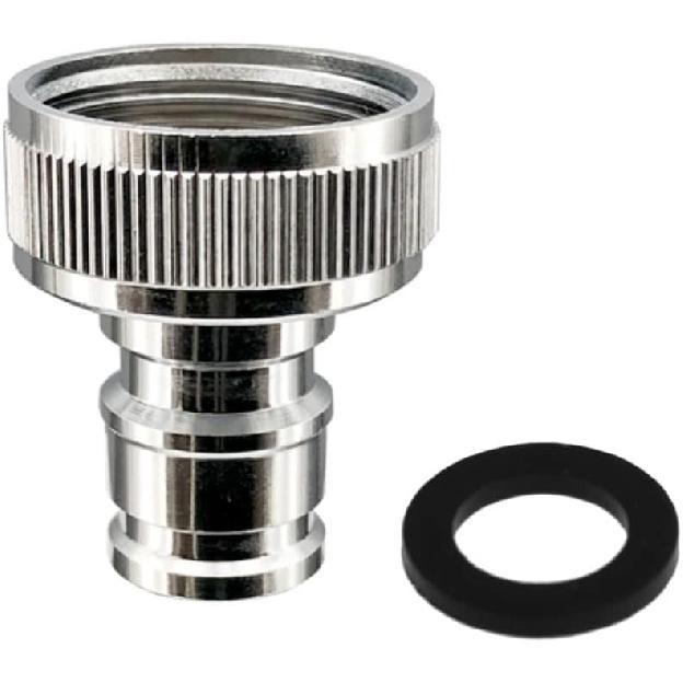 Faucet Quick Connector Adapter, Thead Connecting Faucet Aerator Adapter with Snap Quick Connector Fitting for Dishwasher Washing Machine (G3/4 Hose