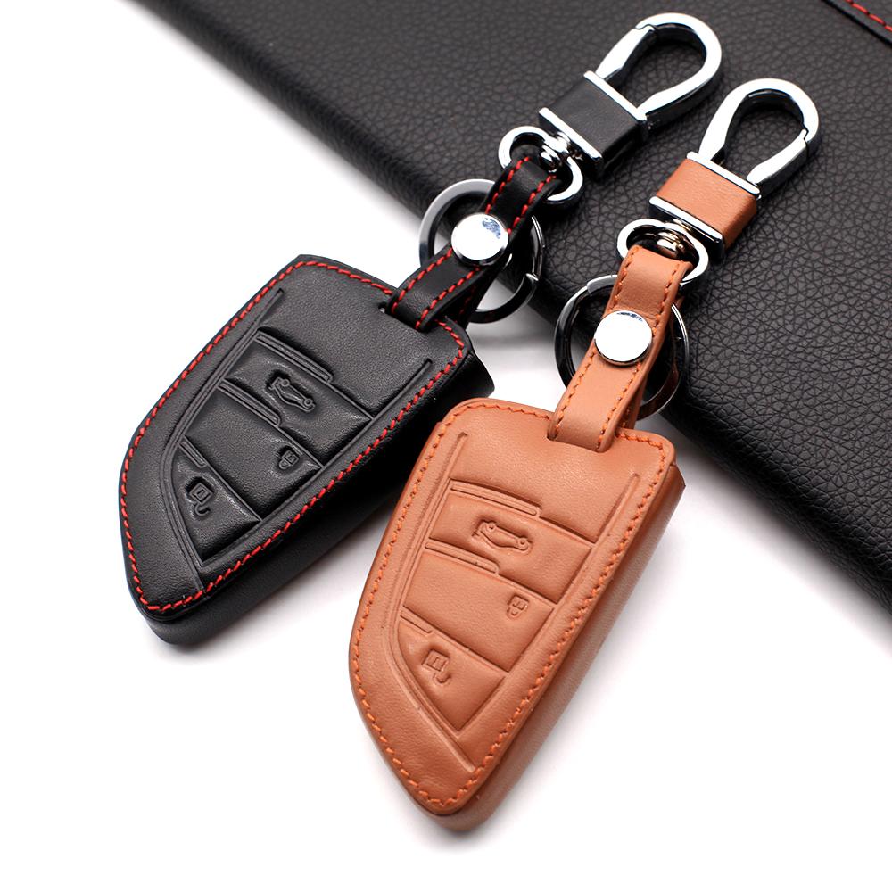 Soft Touch Car Key Case Cover Protector Shell For Bmw X1 X3 X5 X6 X7 1 3 5 6 7 Series G20 G30 G11 F15 F16 G01 F48 Accessories