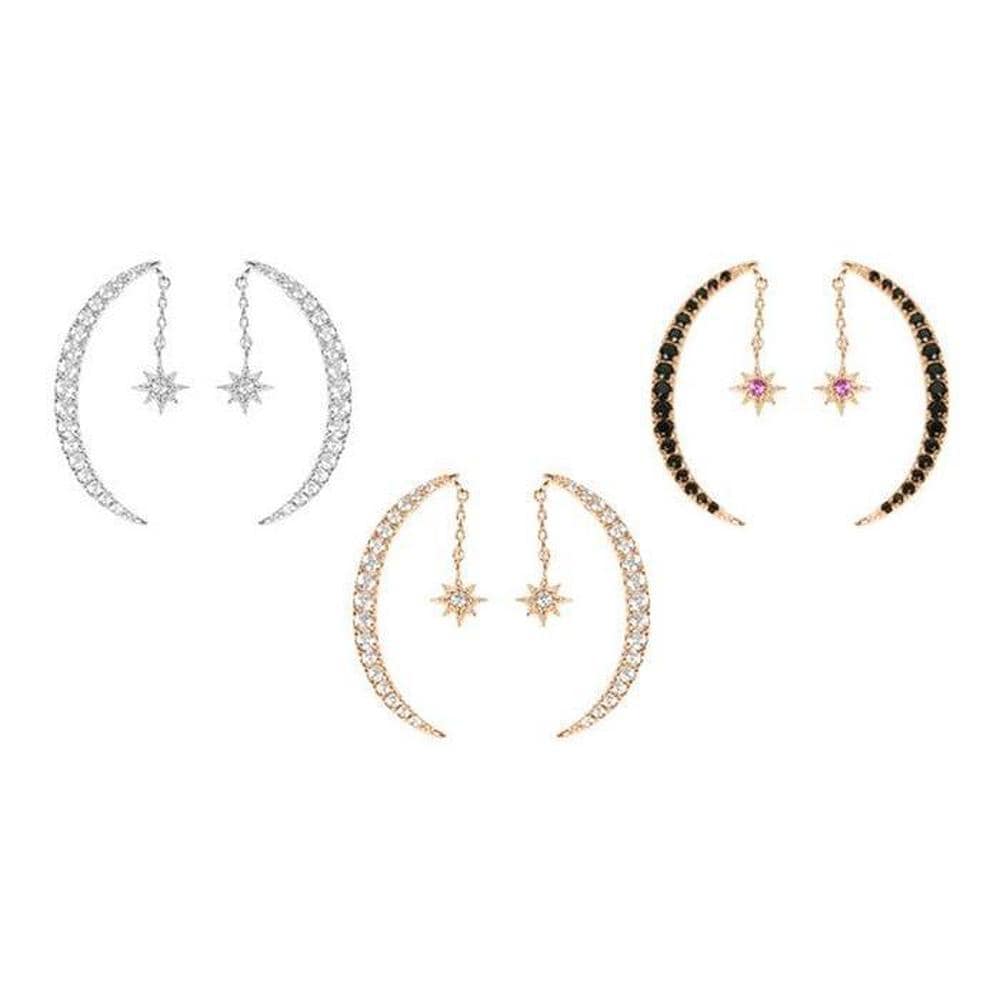 [Silver Needle] Moon Cry Earrings (2495665A)