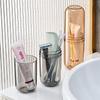 Luxury Portable Couple Travel Wash Cup Set - Toiletry and Toothbrush Holder
